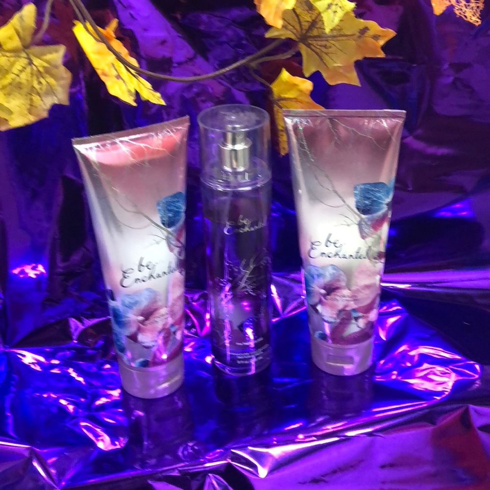 New be enchanted body cream and mist